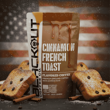 Cinnamon French Toast Flavored Coffee bag from Blackout Coffee