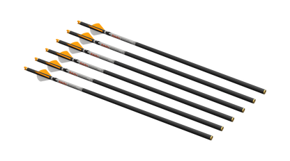 Ravin .001 R500 Series crossbow arrows 6-pack 400 grain pure carbon with .001 inch straightness tolerance for R500 crossbows