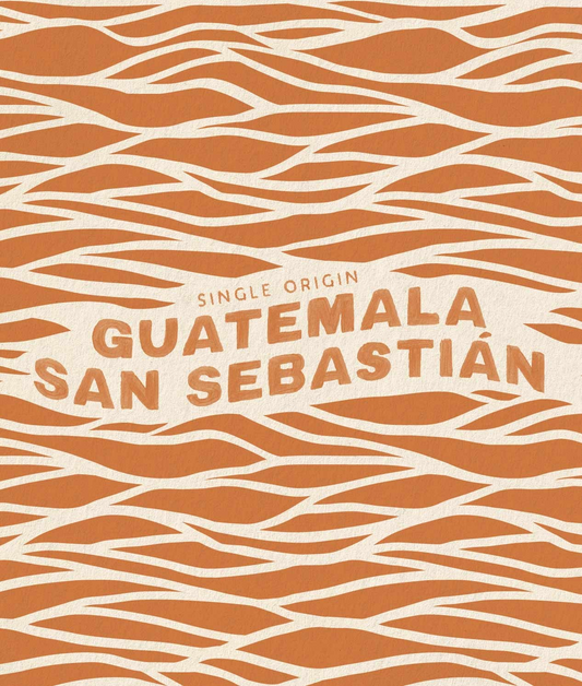 Peet’s Guatemala San Sebastián Dark Roast Coffee bag with flavor notes vanilla orchid, cocoa, and guayaba pastille.