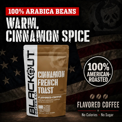 Cinnamon French Toast Flavored Coffee bag from Blackout Coffee