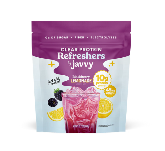 Blackberry Lemonade Protein Refresher by Javvy Coffee