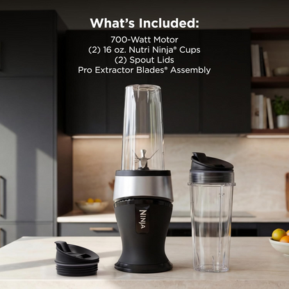 Ninja QB3001SS blender with spout lids and motor base
