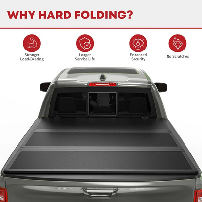 YITAMOTOR Hard Tri‑Fold Tonneau Cover for Jeep Gladiator JT 5ft Bed”
