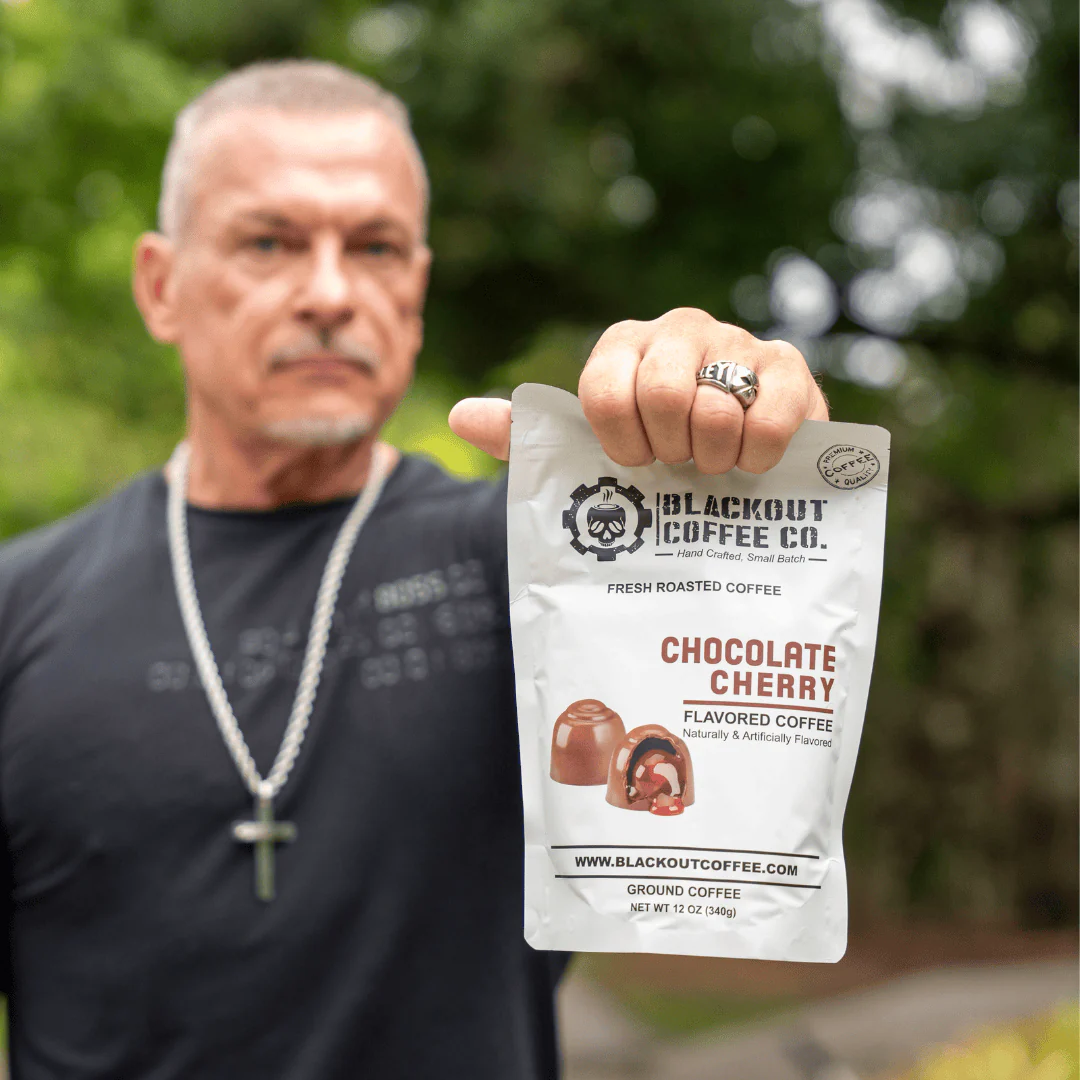 Blackout Coffee – Chocolate Cherry Flavored Coffee